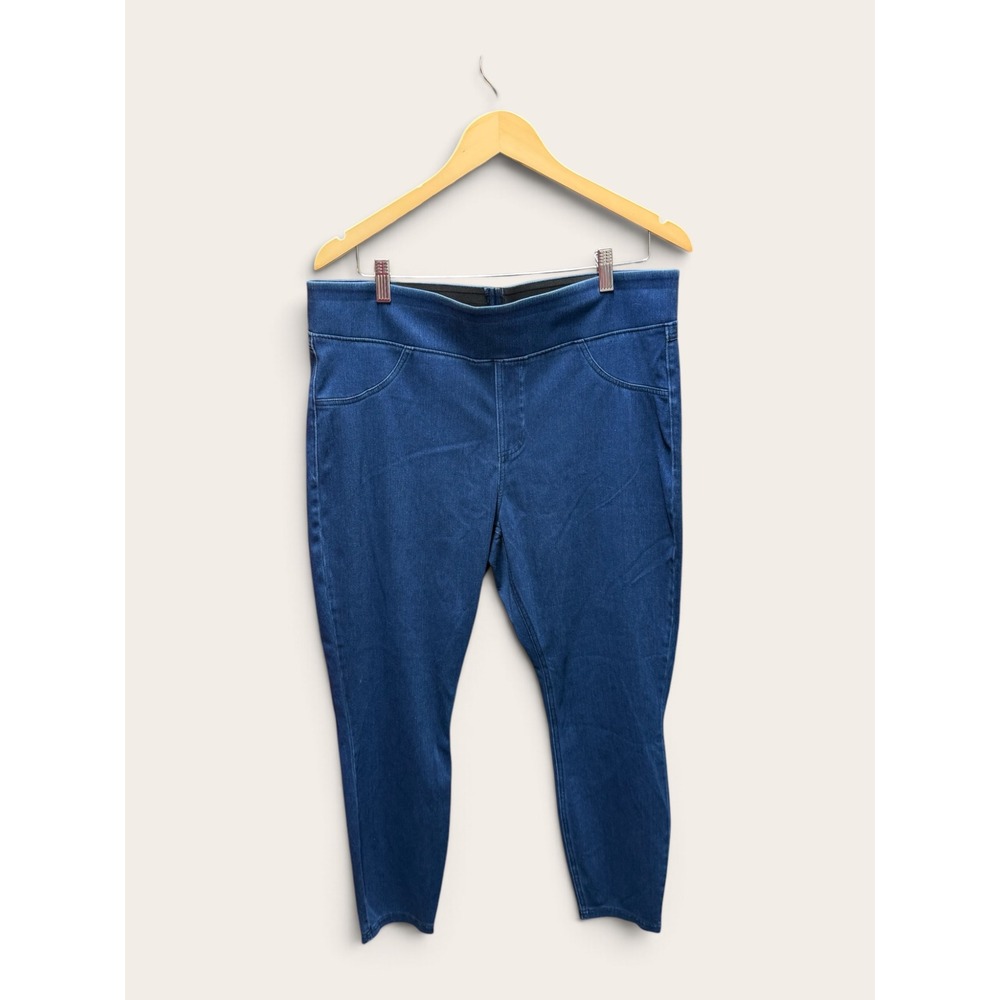 Halara Flex Denim High Waisted Pull On Jeggings Blue 1X NWT